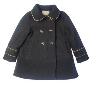 Copper Key Girls Pea Coat Size 4 Classic Double Breasted Winter Jacket